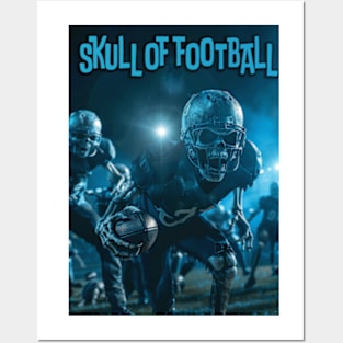 Skull of Football Posters and Art